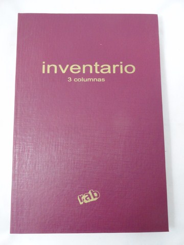 LIBRO INVENTARIO CORONA 3col.3 MANOS RAB