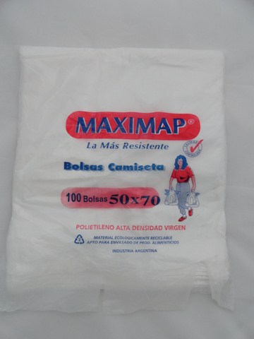 BOLSA CAMISETA reforz.50x70cm.x100u.