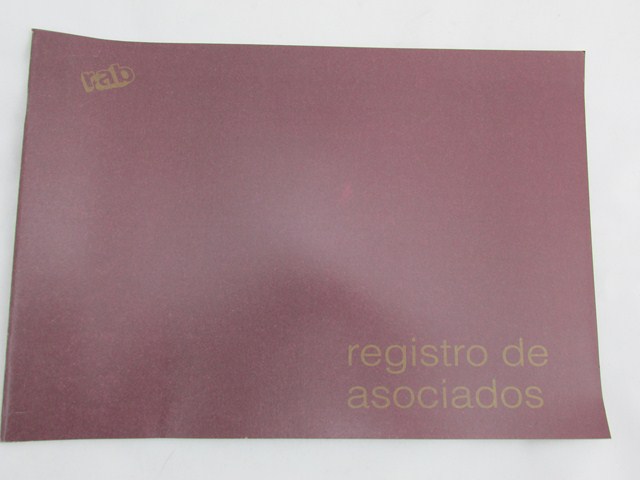LIBRO REG.ASOC.38x26cm. 25hjs.T/FLEX.RAB