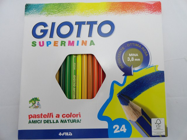 LAP.COLORESx24u.LARGOS SUPERMINA GIOTTO