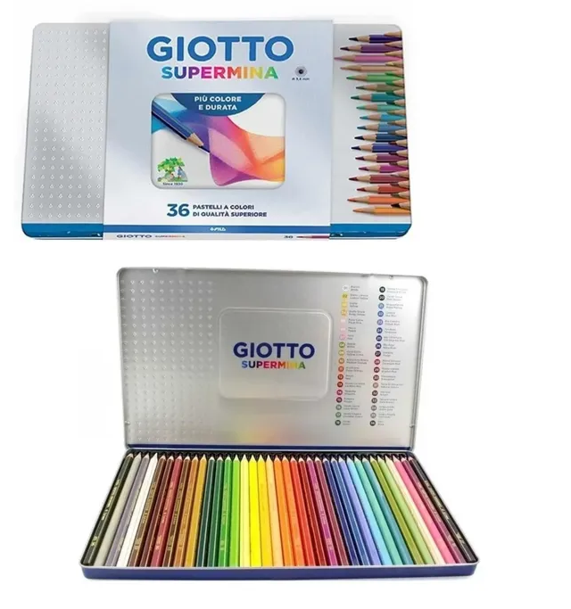 LAP.COLORESx36u.LARGOS SUPERMINA GIOTTO