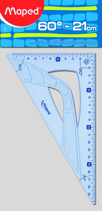 ESCUADRA 21cm.60* GRAPHIC MAPED