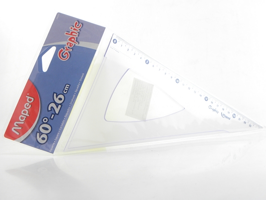 ESCUADRA 26cm.60* GRAPHIC MAPED