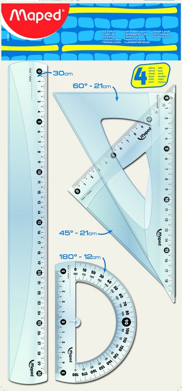 MAPED*KIT GEOMETRIA 4PZAS.30CM.