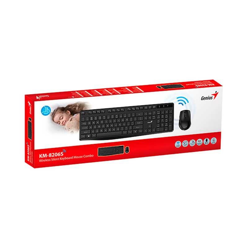 COMBO INAL. SILENT KM 8206S TECL/MOUSE GENIUS.