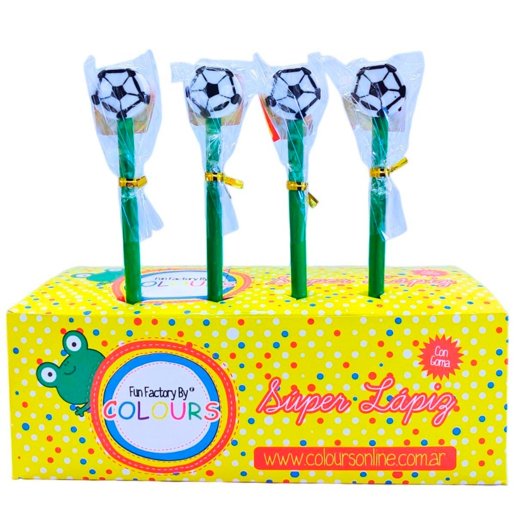 LAPIZ NEGRO C/GOMA  FUTBOL