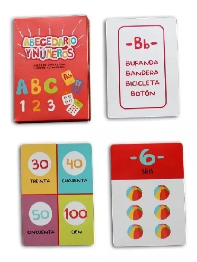 CARTAS DIDACTICAS ABC Y NUMEROS