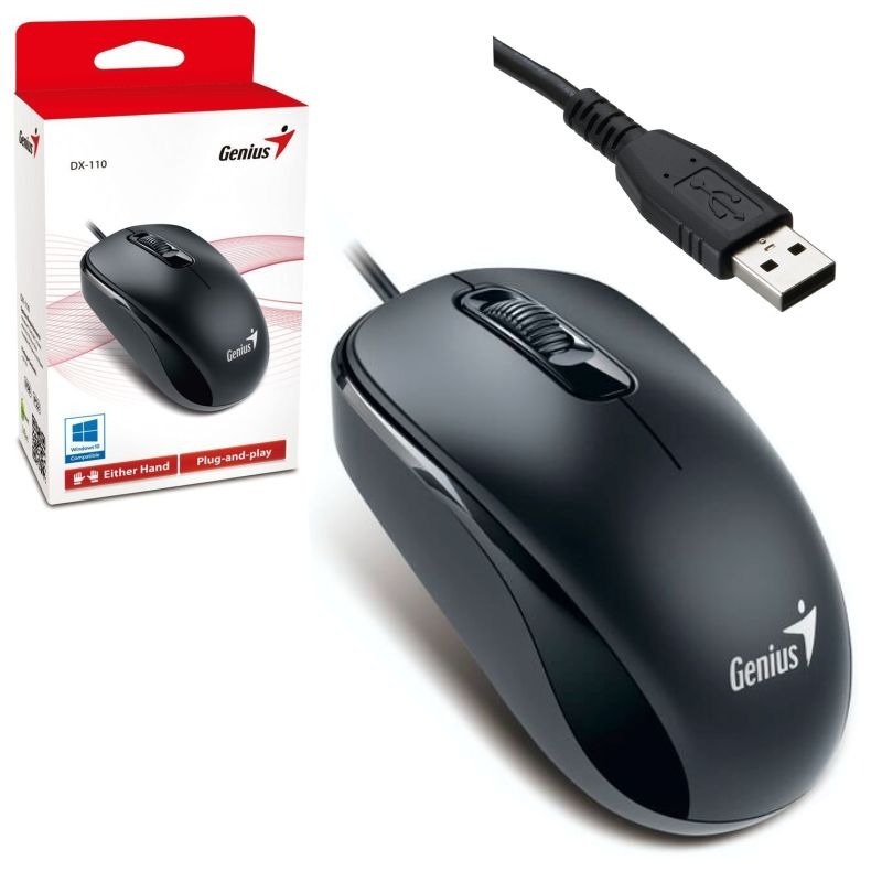 MOUSE USB NETSCROLL DX110  NEGRO GENIUS 