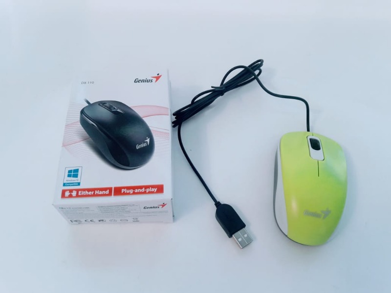 MOUSE DX-110 USB  VERDE GENIUS