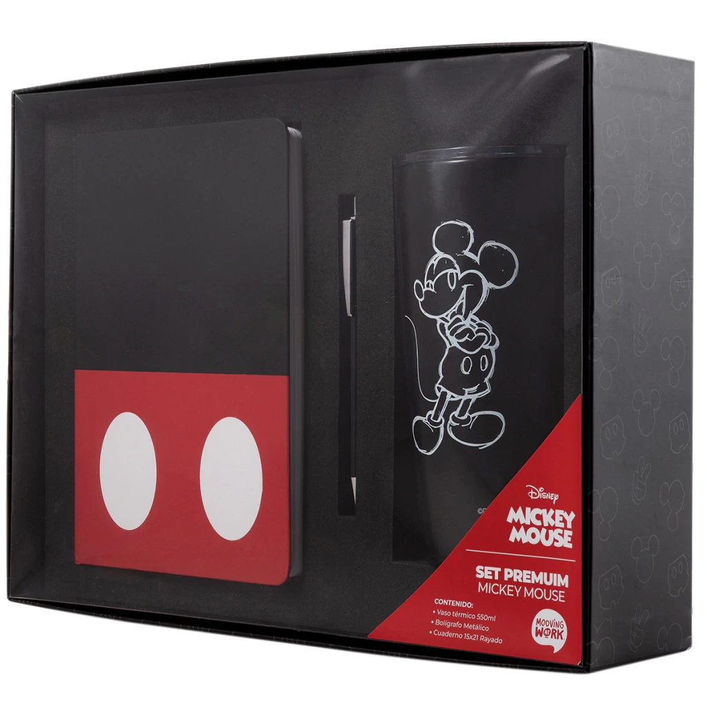 SET VASO TERMICO+ BOLIG.+LIBRETA MICKEY