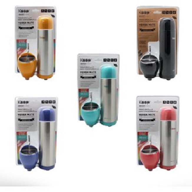 SET MATE+TERMO ACERO 500ml. FRIO/CALOR KEEP