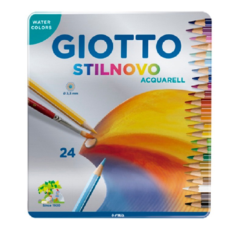 LAP.COLORES x24u.ACUARELABLES STILNOVO LATA