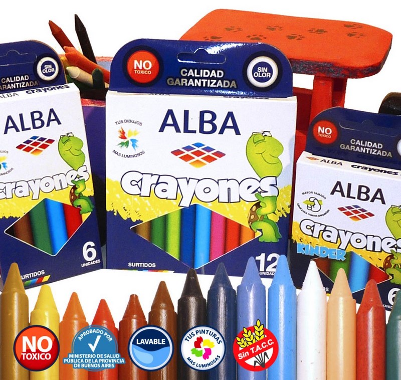 CRAYONES TRADICIONAL CHICO x6u.ALBA