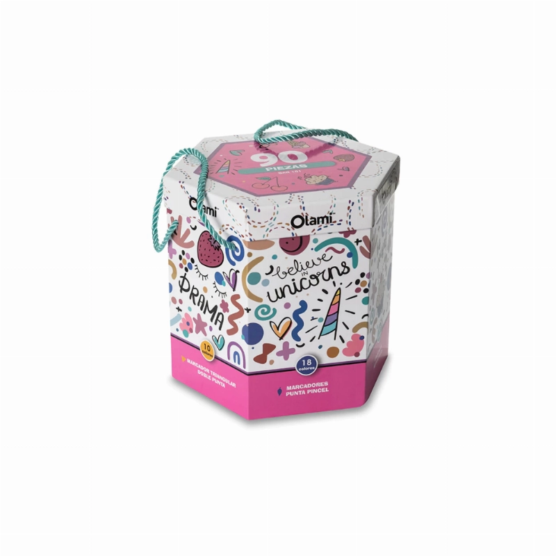 SET ESC.HEXAG. UNICORNIO 90 pzs.OLAMI 