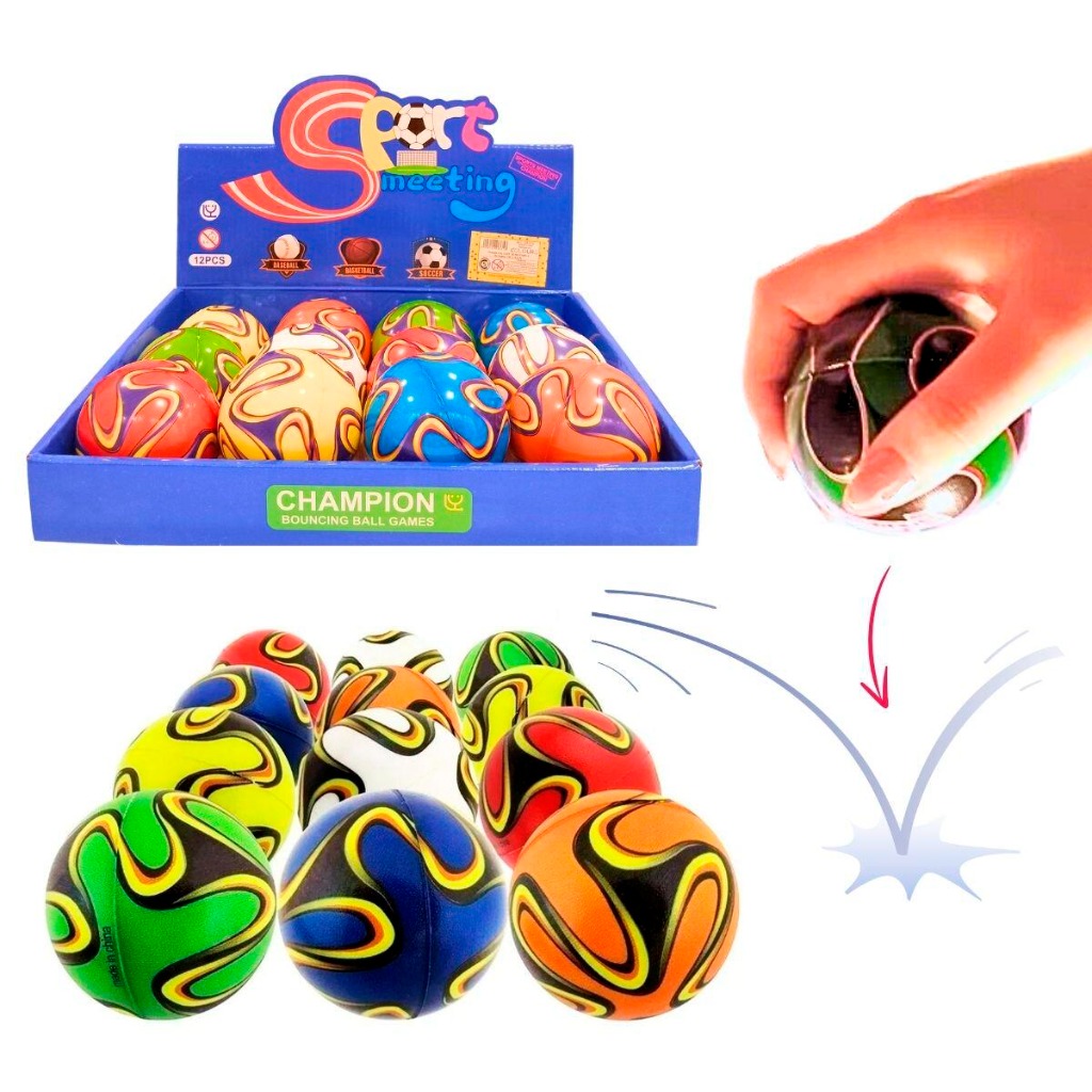 PELOTA SALTARINA SOFT FUTBOL 49mm.