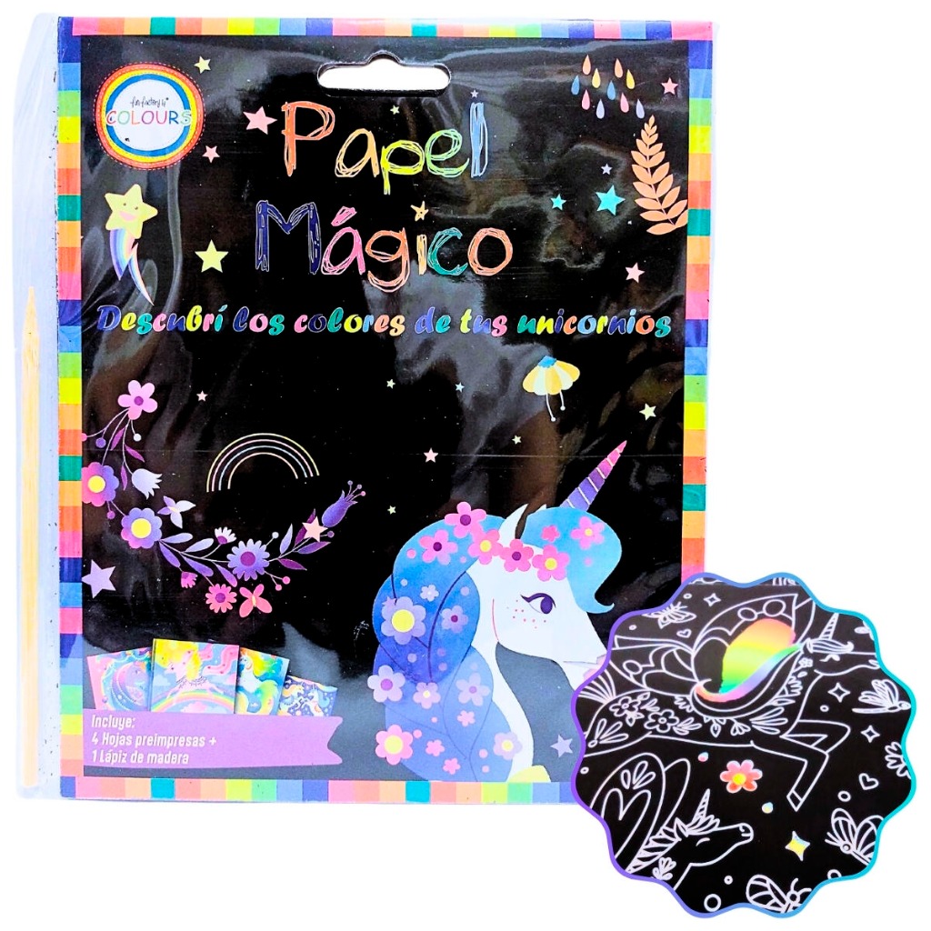 PAPEL MAGICO UNICORNIO y LAPIZ
