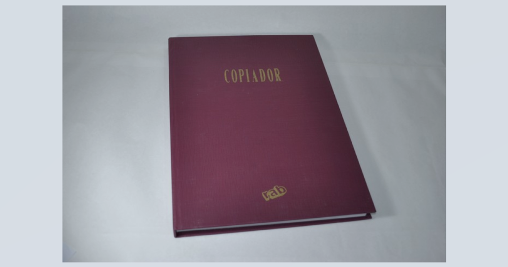 LIBRO COPIADOR 26x36cm.100pag.T/D.RAB