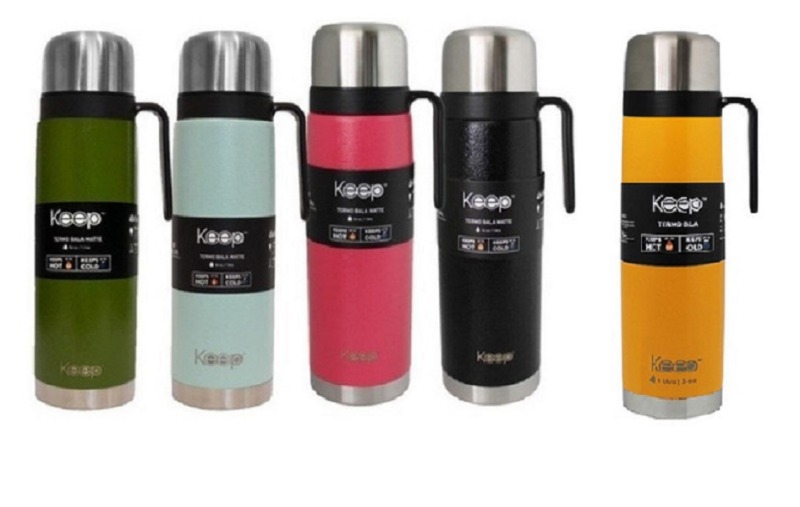 TERMO ACERO 1000ml.C/ASA FRIO/CALOR KEEP