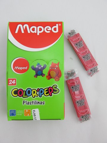 PLASTILINAS 25grs.x24u.COL.SURT.MAPED