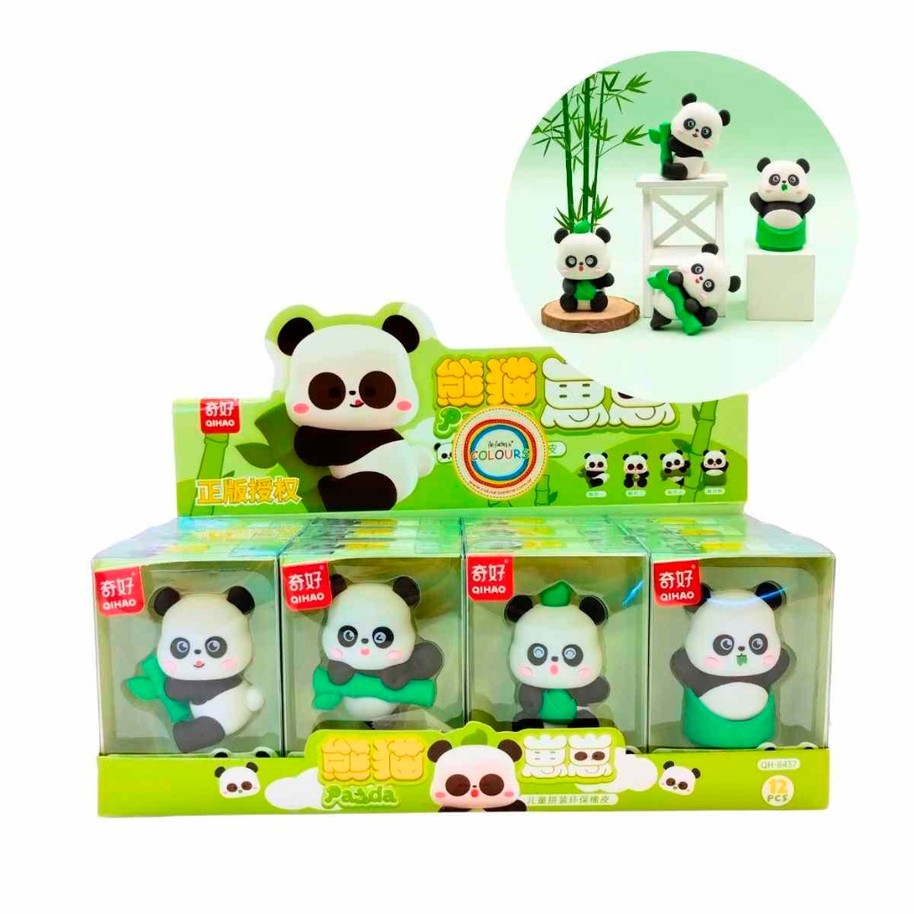 GOMA DE LAPIZ PANDA 3D EN CAJA