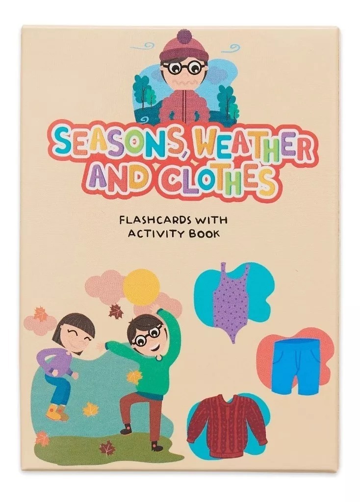 CARTAS DIDACTICAS SEASON-WEATHER AND CLOTHES