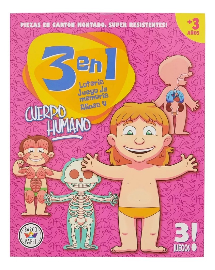 JUEGO 3en1 LOTERIA MEMOTEST CPO.HUMANO