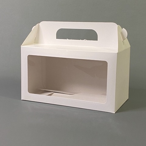CAJA  MALETIN/ VALIJA C/VISOR 14X25X13cm. BLANCA