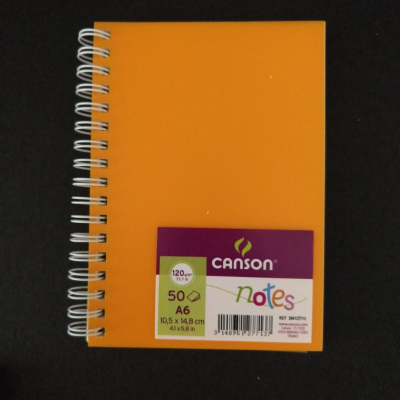 CUAD.A5 50hjs.NOTES 120grs. NARANJA CANSON
