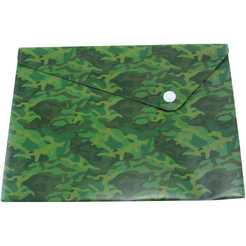 SOBRE PVC A5 C/BOTON HORIZ.CAMUFLADO