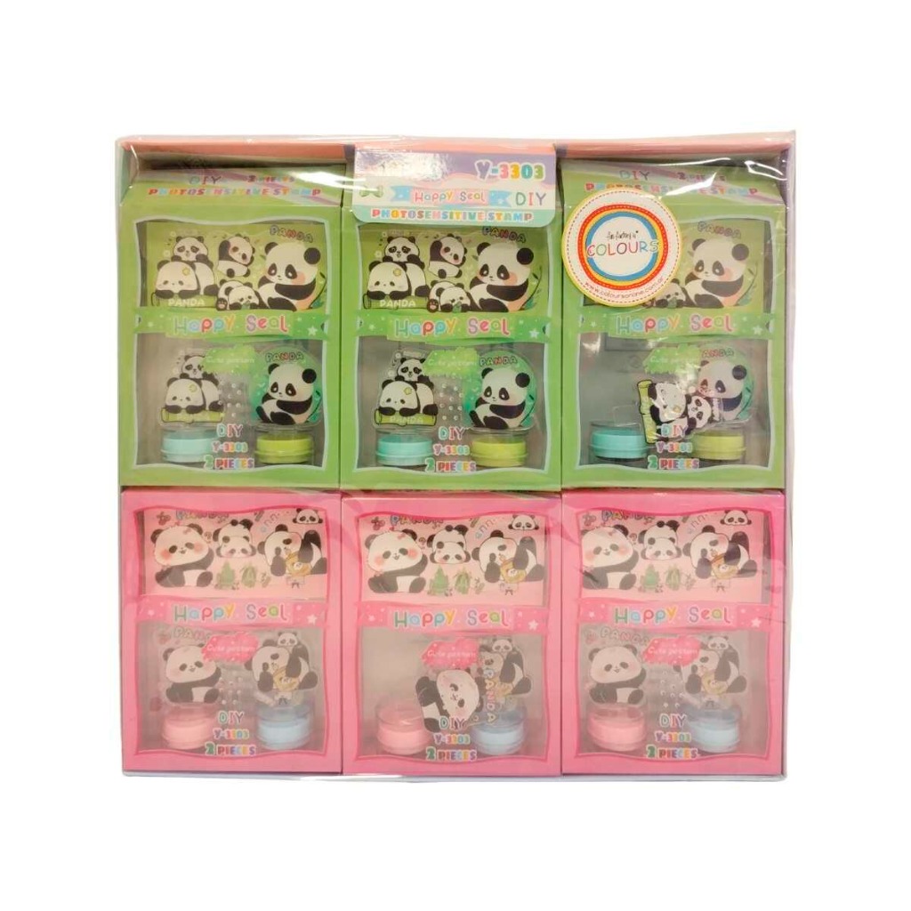 SELLITOS INFANTILES x2u.+MINI BLOCK GATITO/PANDA