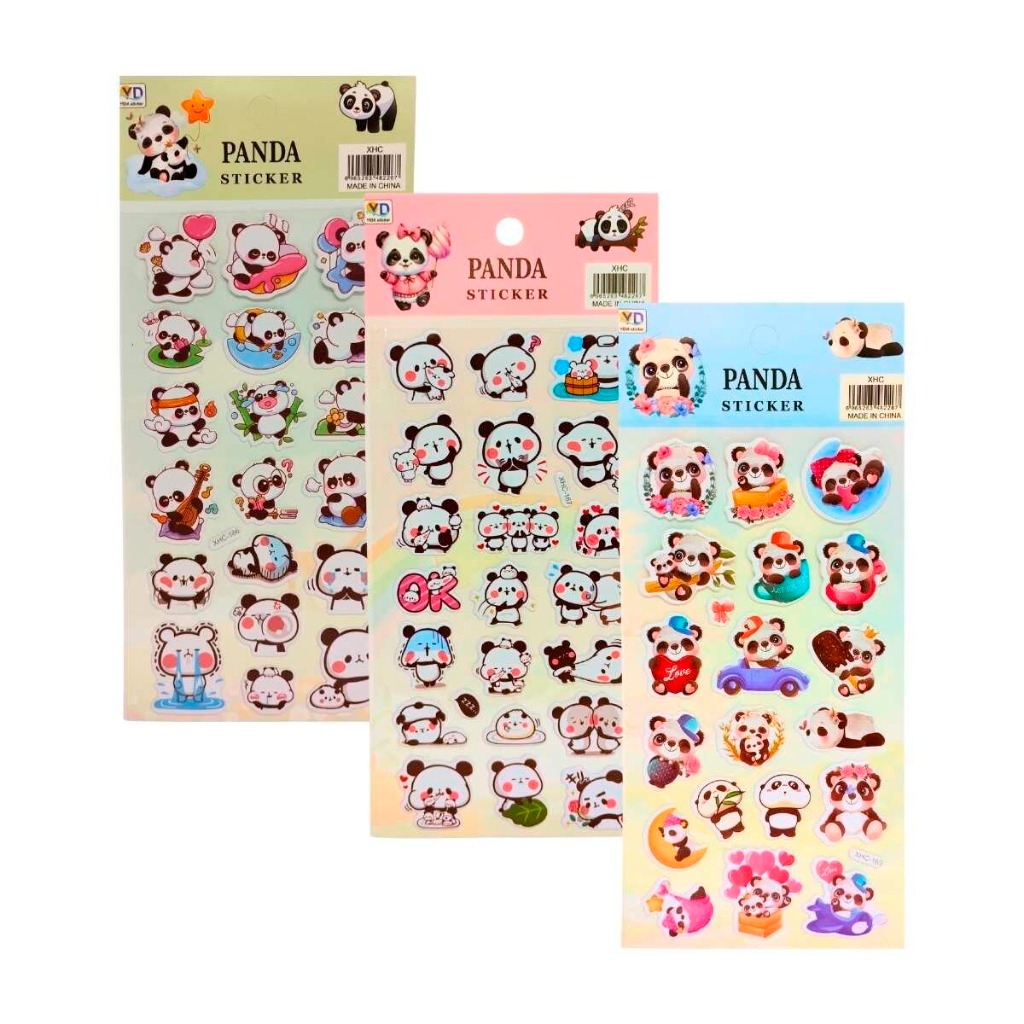 STICKER  GOMA EVA PANDA
