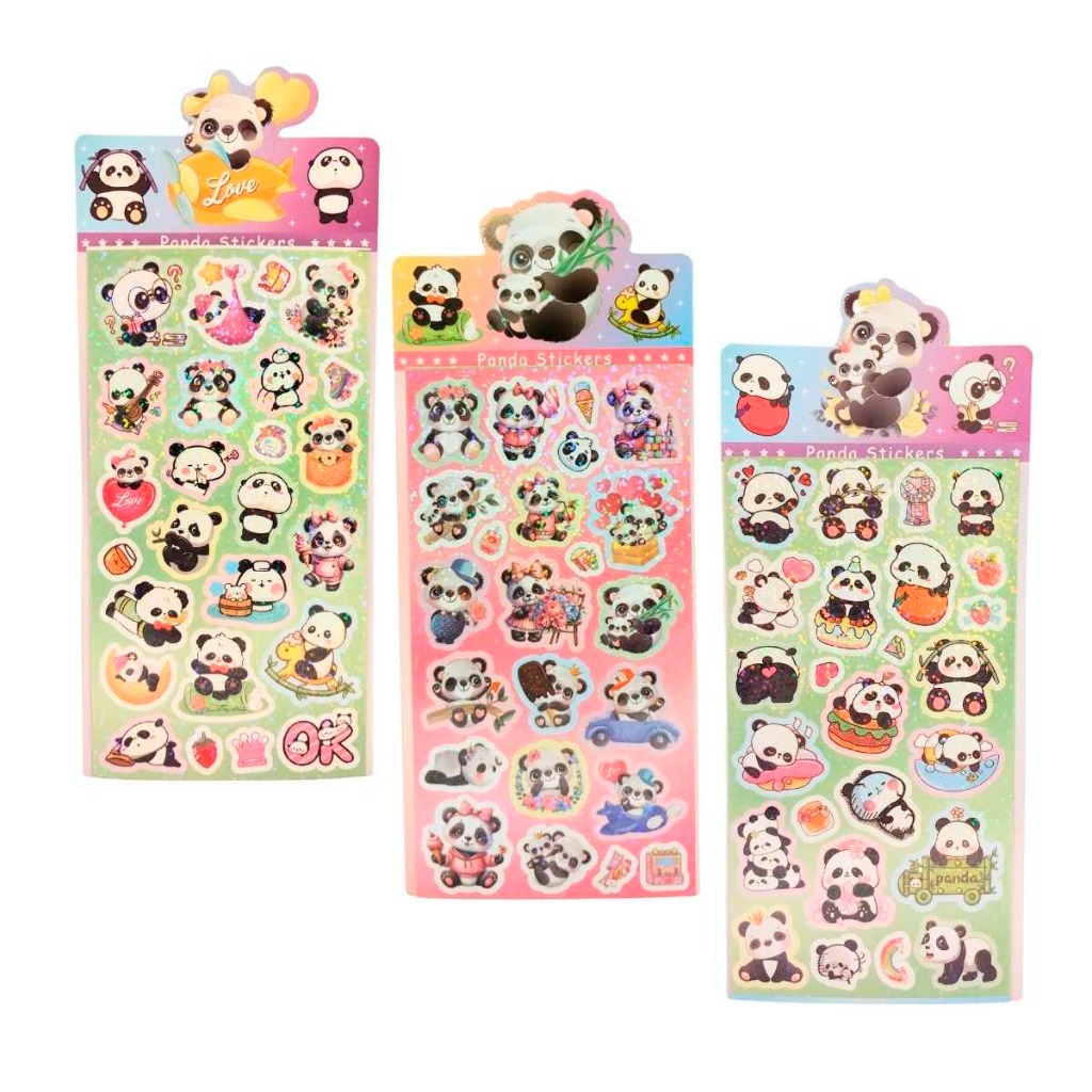 STICKER  PANDA C/BRILLO