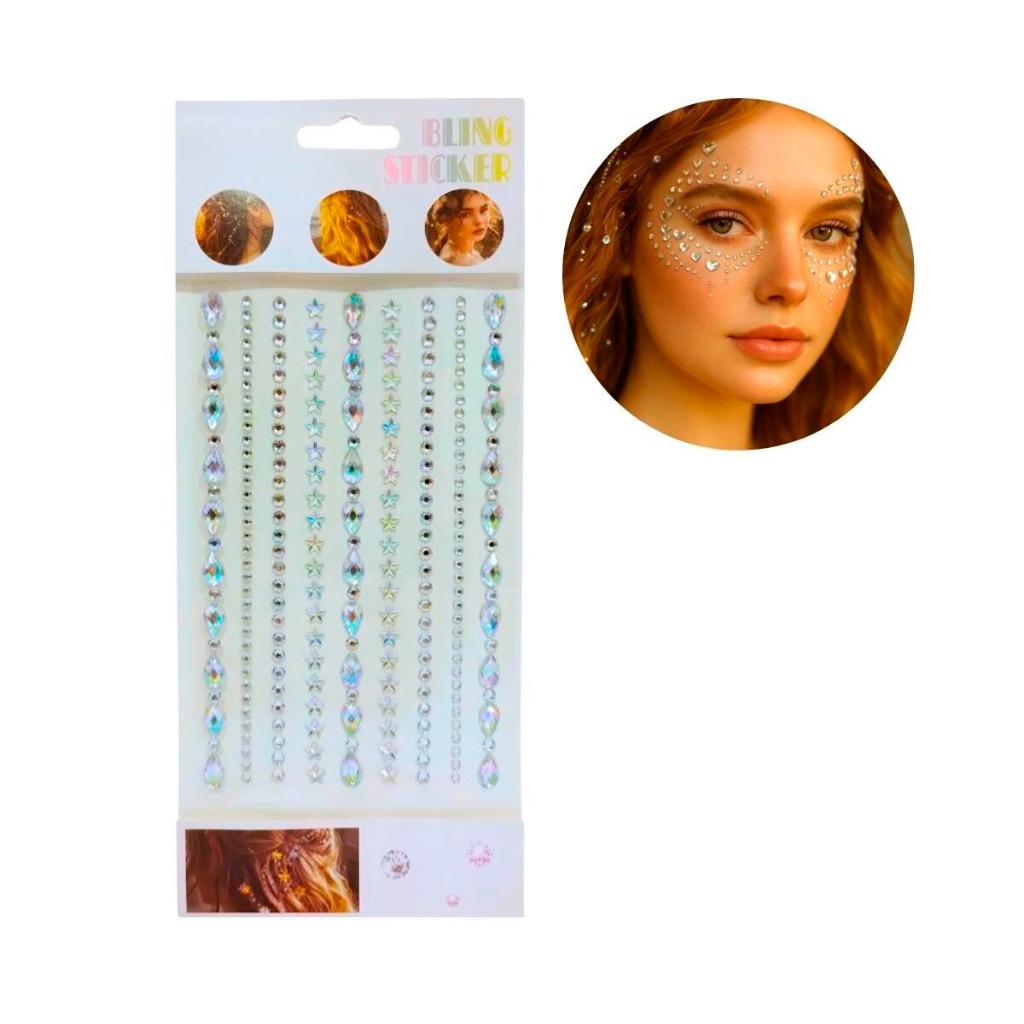 STICKER  STRASS BRILLOS PERLAS