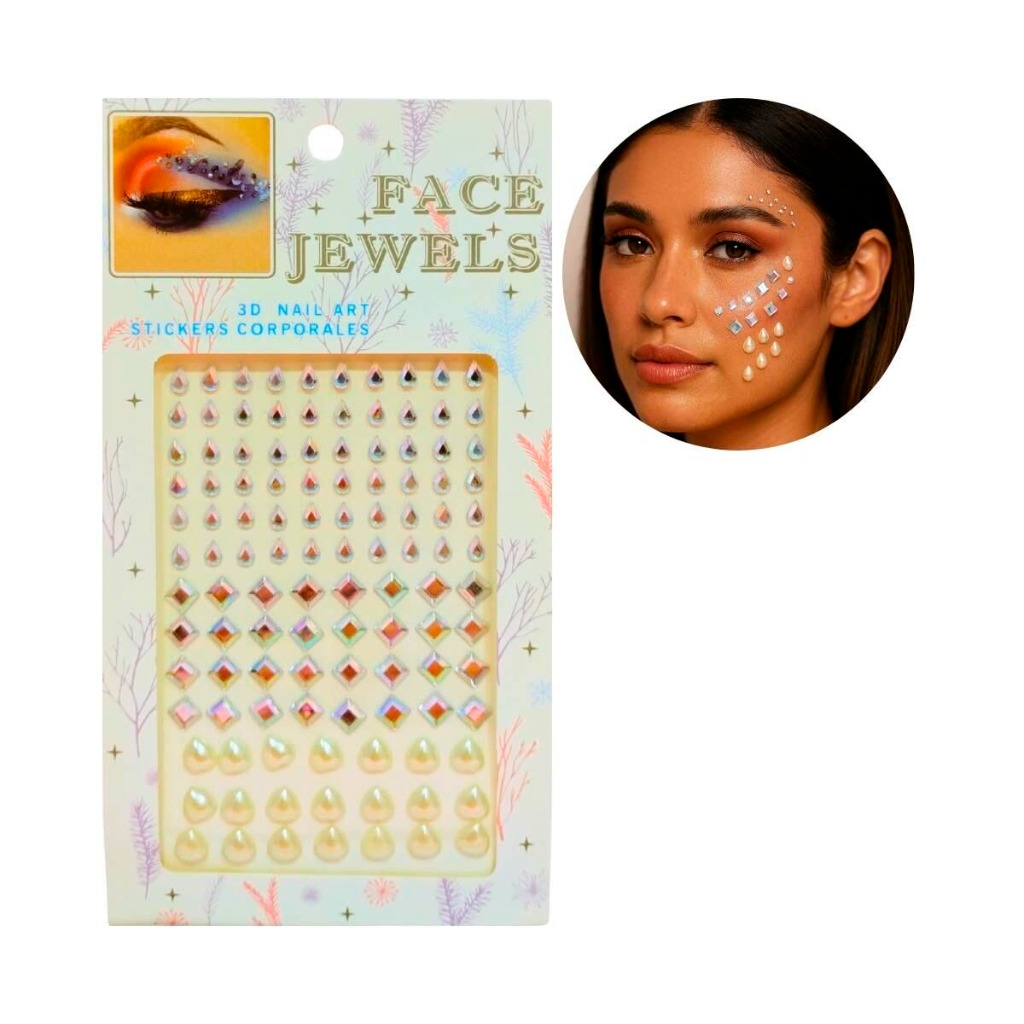 STICKER  STRASS BRILLOS PERLAS TORNASOL