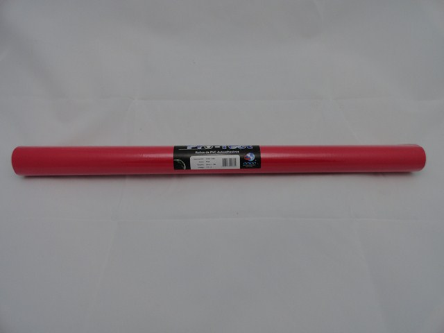 PVC AUTOADH.45cm.x2m.LISO ROJO