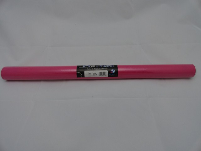 PVC AUTOADH.45cm.x2m.LISO FUCSIA