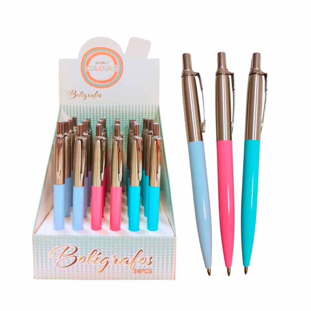 BOLIGR. RETRACTIL  METAL PASTEL