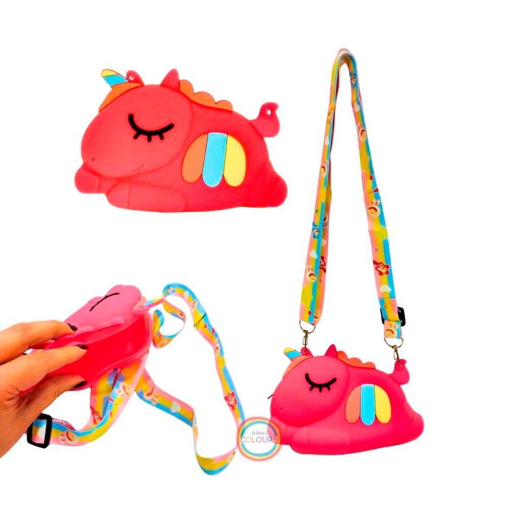 CARTERITA BANDOLERA UNICORNIO
