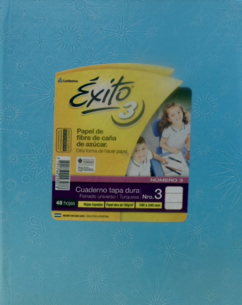 CUAD.N°3 19x24 48HR.T/D.CELESTE  EXITO 