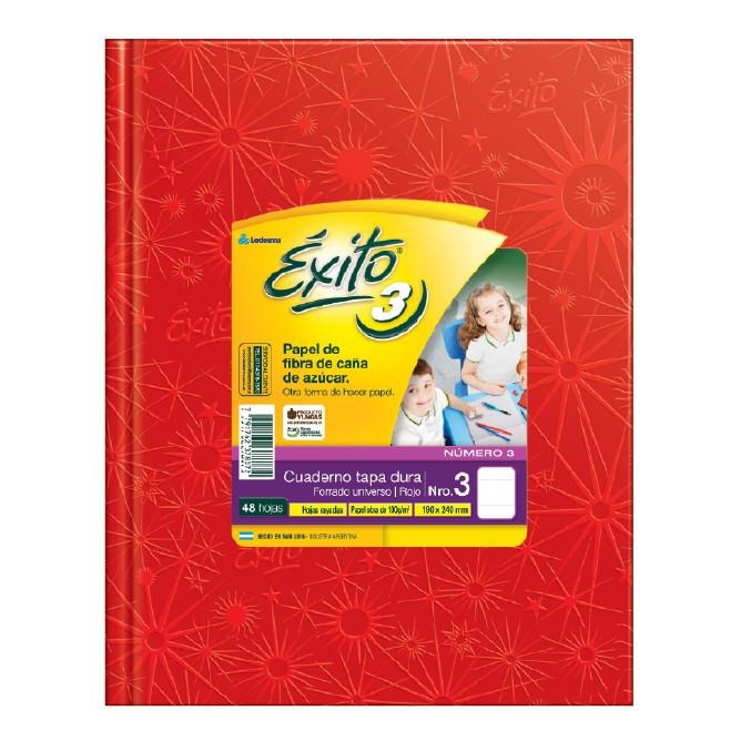 CUAD.N°3 19x24 48HR.T/D.ROJO EXITO 