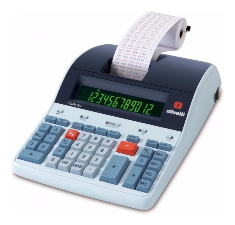 CALC C/PAPEL .12dig.LOGOS 802 OLIVETTI
