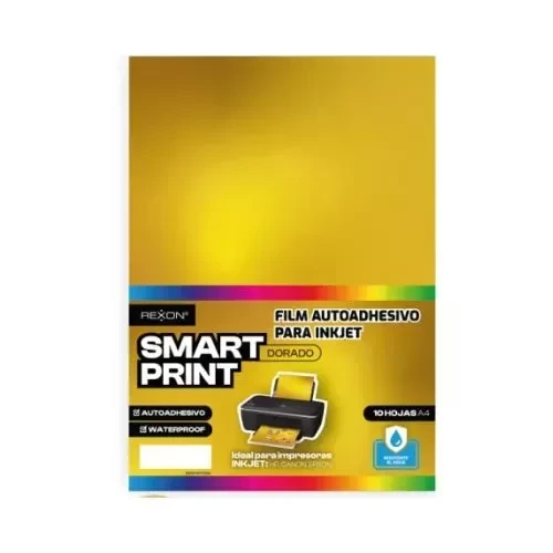FILM INK JET A4 AUTOADH.DORADO.x10hjs.