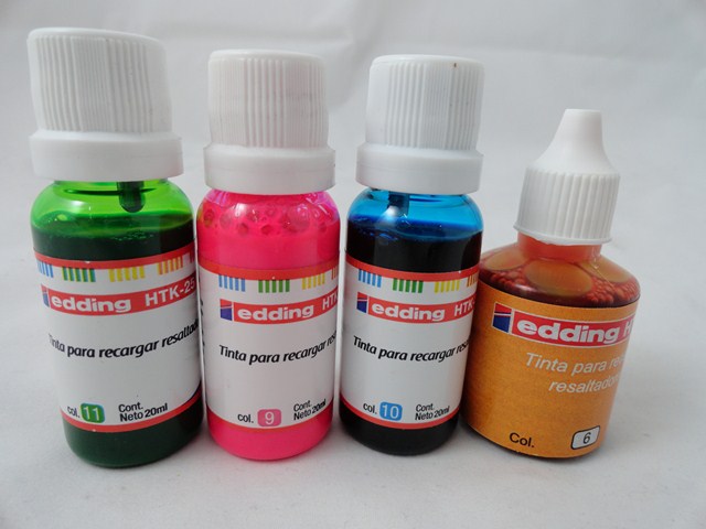 TINTA P/RESALT. 25ml. x CAPILARIDAD HTK 20 EDDING
