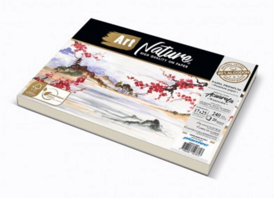 BLOCK A5 P/ACUAR.240grs.20hjs.20% ALG.ART NATURE