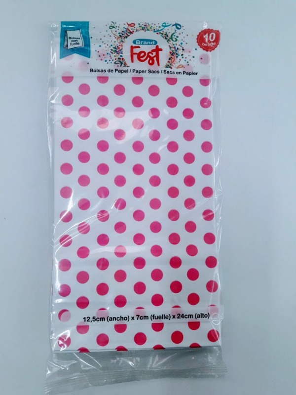 SOBRE REGALO 12.5x07x24cm.x10u.LUNAR FUCSIA FDO.BCO./LUNAR BCO F