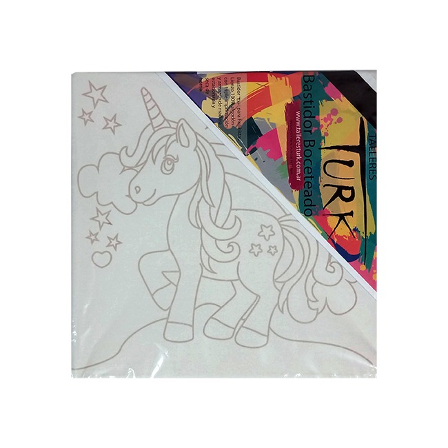 BASTIDOR ENT.30x30cm.UNICORNIO