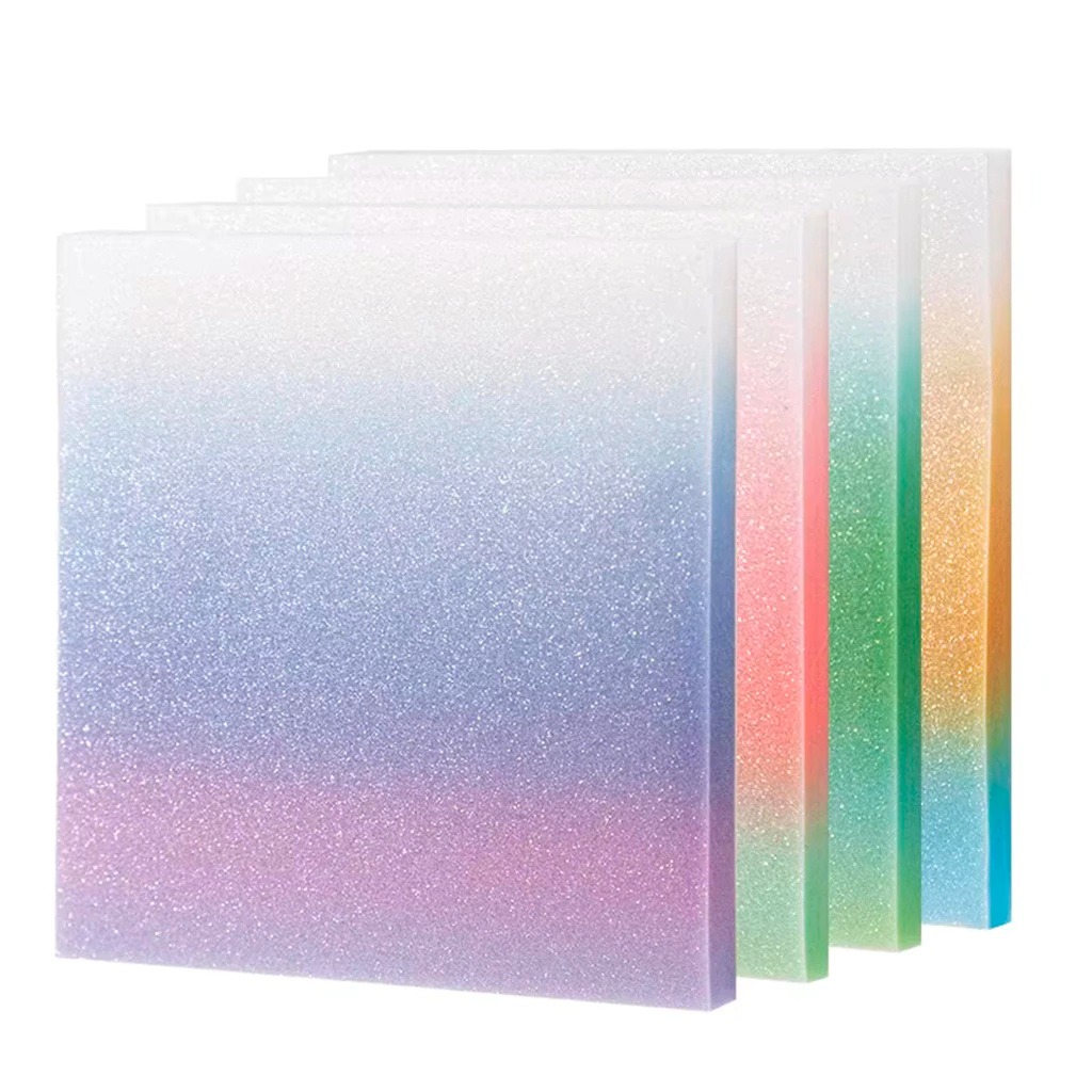 NOTA ADH 76x101mm.x50hjs.TRANSP.GLITTER 