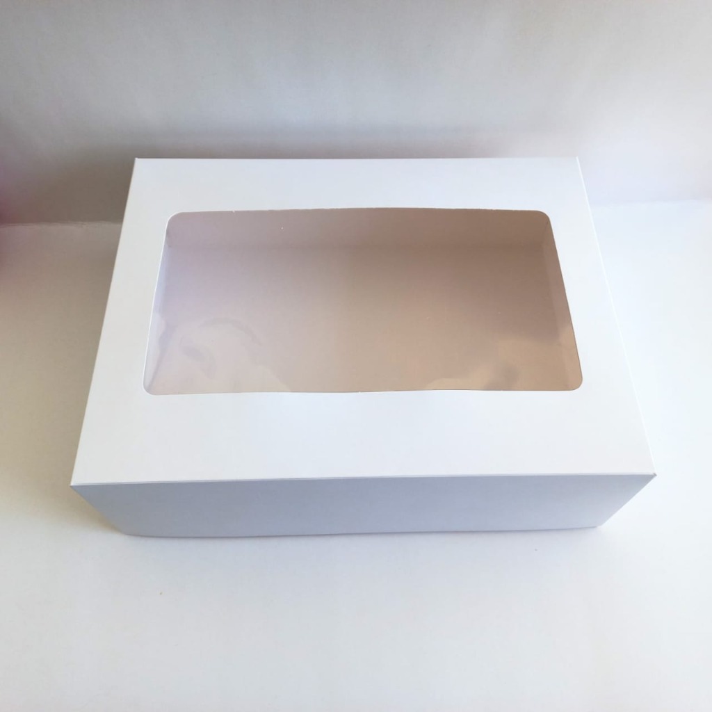 CAJA  DELIVERY C/VISOR 34.3x26.2x10.8cm.BLANCA