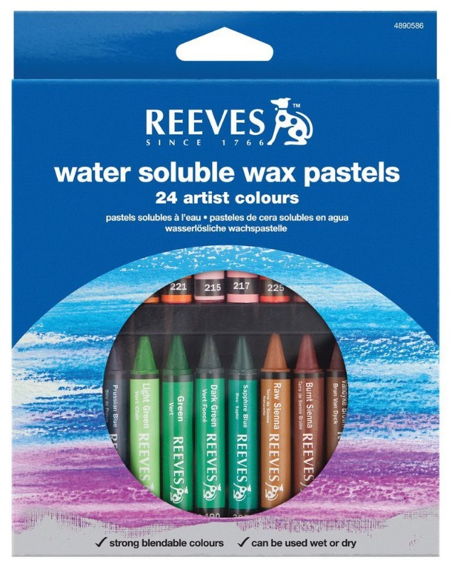 PASTELELES CERA ACUAR.x24u.REEVES