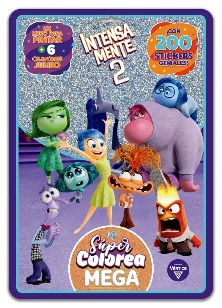 SUPER COLOREA MEGA + LIBRO PINTAR N*5 INTENSAMENTE